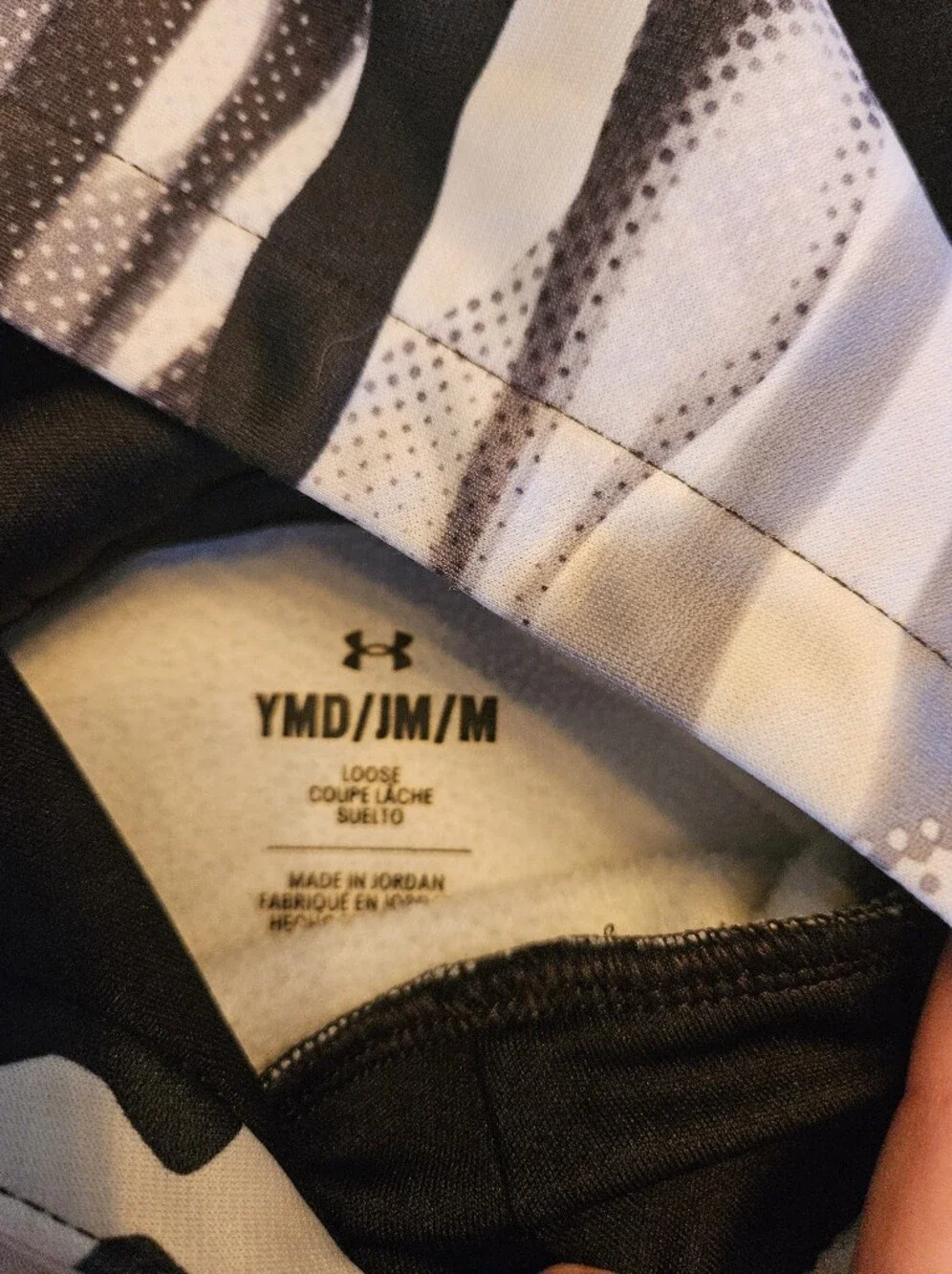 Under Armour Black & White Camo Hoodie